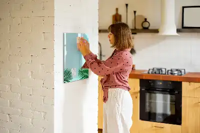 Magnetic writing board Exotic leaves