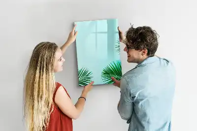 Magnetic writing board Exotic leaves