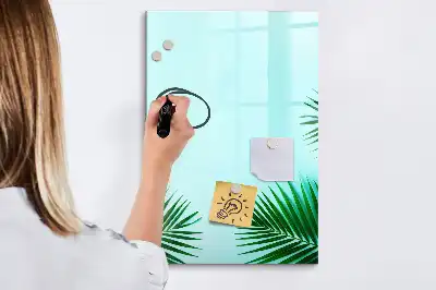 Magnetic writing board Exotic leaves
