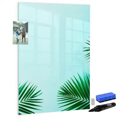 Magnetic writing board Exotic leaves