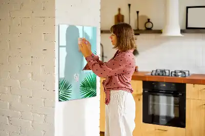 Magnetic writing board Exotic leaves