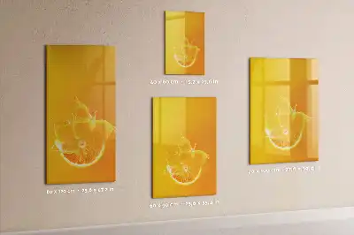 Magnetic writing board orange juice