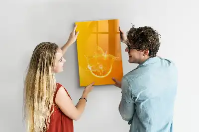 Magnetic writing board orange juice