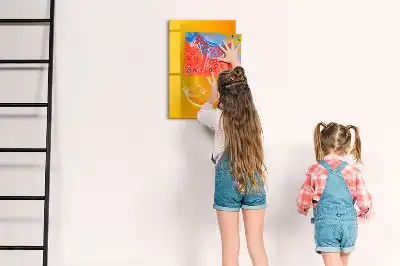 Magnetic writing board orange juice
