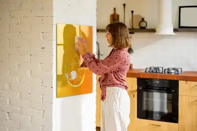 Magnetic writing board orange juice