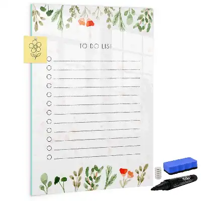 Magnetic writing board the today's to-do list design
