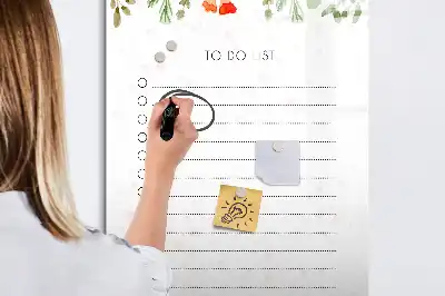 Magnetic writing board the today's to-do list design