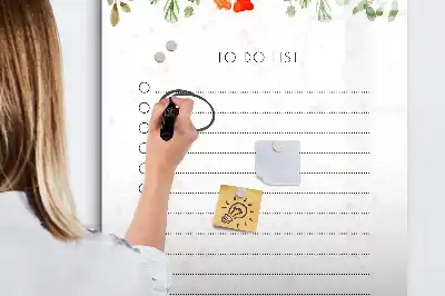 Magnetic writing board the today's to-do list design