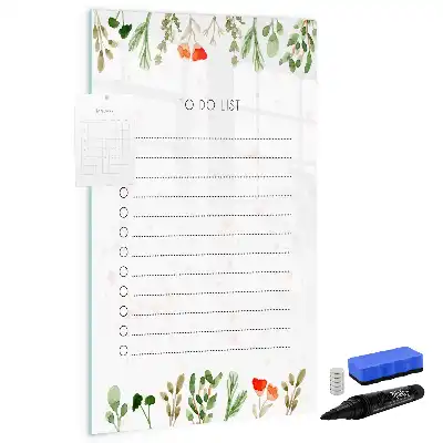 Magnetic writing board the today's to-do list design