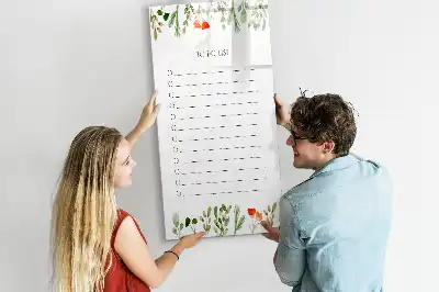 Magnetic writing board the today's to-do list design