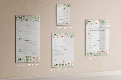 Magnetic writing board the today's to-do list design
