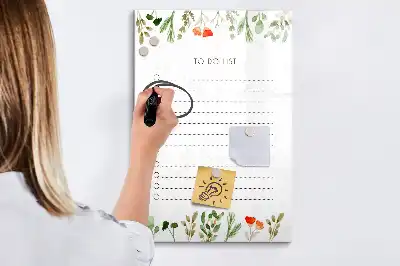 Magnetic writing board the today's to-do list design