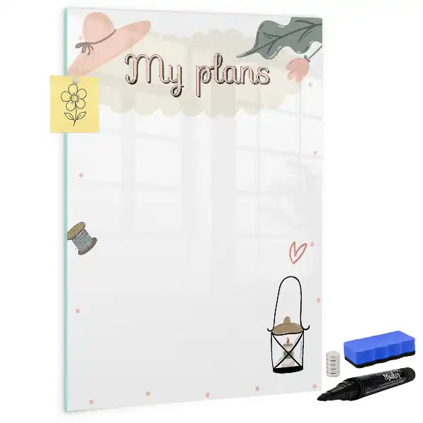 Magnetic writing board my plans