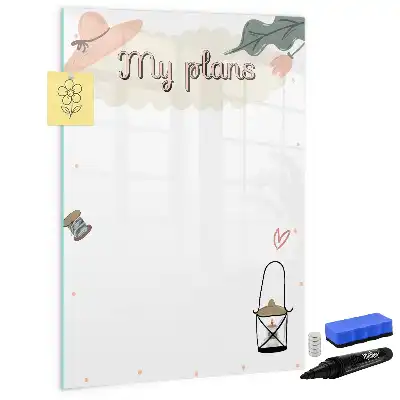 Magnetic writing board my plans