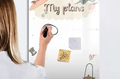 Magnetic writing board my plans