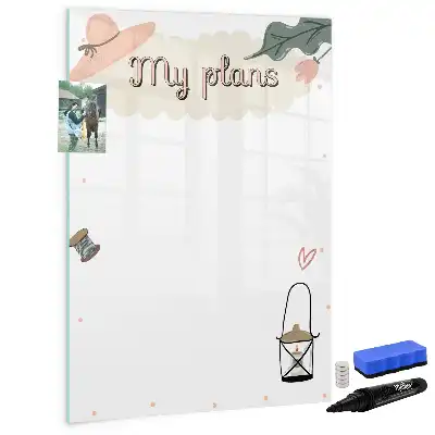 Magnetic writing board my plans