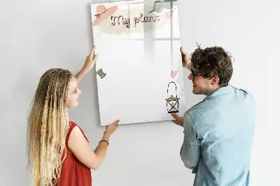 Magnetic writing board my plans