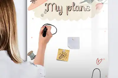 Magnetic writing board my plans