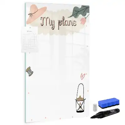 Magnetic writing board my plans