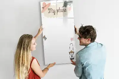 Magnetic writing board my plans