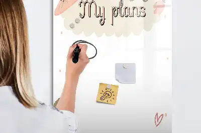 Magnetic writing board my plans
