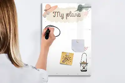 Magnetic writing board my plans