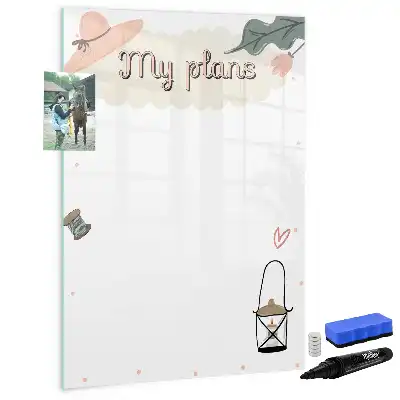 Magnetic writing board my plans