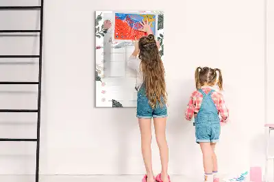 Magnetic dry erase board decorative list