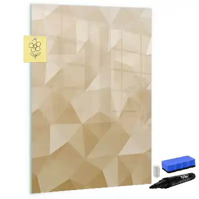 Magnetic erase board triangle abstraction design