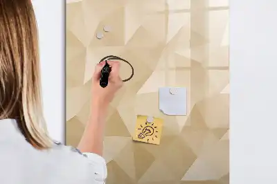 Magnetic erase board triangle abstraction design