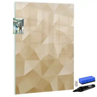 Magnetic erase board triangle abstraction design