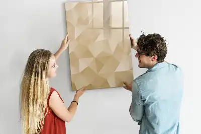 Magnetic erase board triangle abstraction design