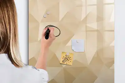 Magnetic erase board triangle abstraction design