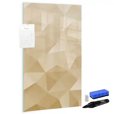 Magnetic erase board triangle abstraction design