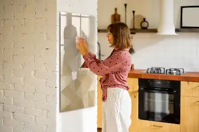Magnetic erase board triangle abstraction design
