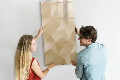 Magnetic erase board triangle abstraction design