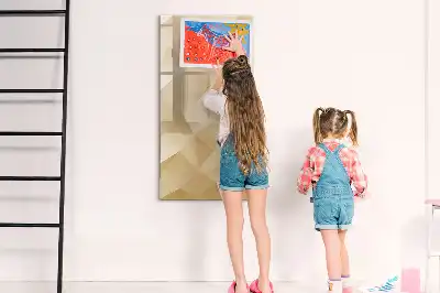 Magnetic erase board triangle abstraction design