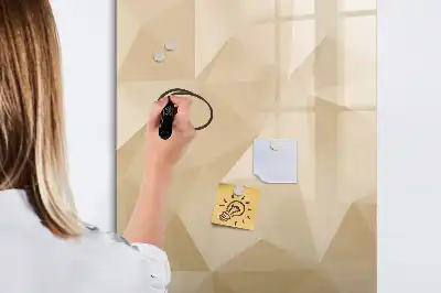 Magnetic erase board triangle abstraction design