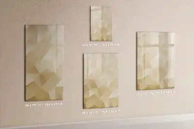 Magnetic erase board triangle abstraction design