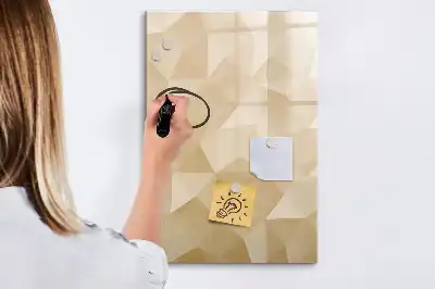 Magnetic erase board triangle abstraction design