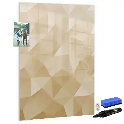 Magnetic erase board triangle abstraction design