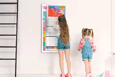 Magnetic erase board weekly meal planner