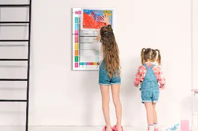 Magnetic erase board weekly meal planner