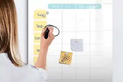 Magnetic meal planner board weekly menu organizer