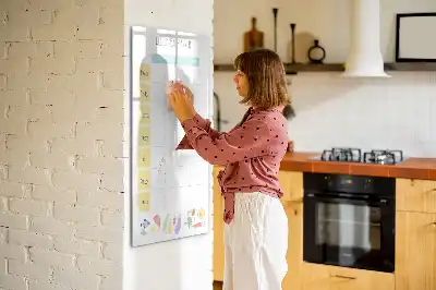 Magnetic meal planner board weekly menu organizer