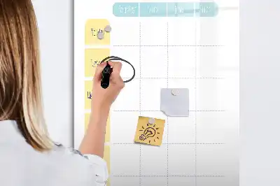 Magnetic meal planner board weekly menu organizer