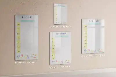 Magnetic meal planner board weekly menu organizer