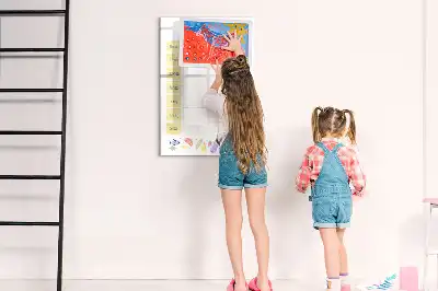Magnetic meal planner board weekly menu organizer