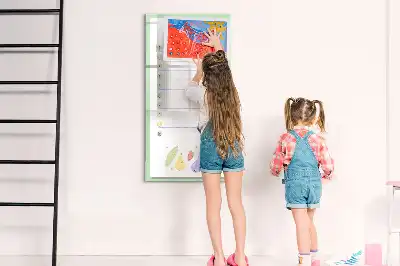 Magnetic writing board for shopping lists