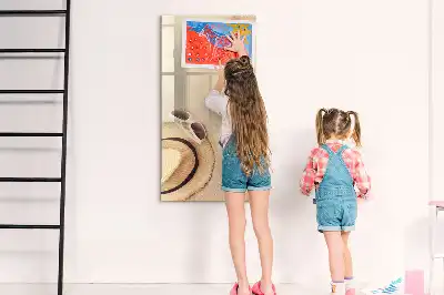Magnetic dry erase board sandbar finish